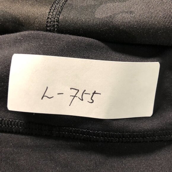 Lululemon Inspire Crop Leggings Savasana Camo 20cm Black Women's Size 6 Flawed - Picture 2 of 8